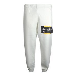 Off-White Mens Caravaggio Painting Logo Sweatpants / White/Yellow